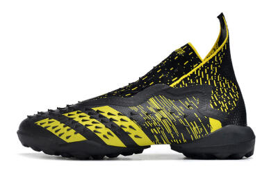 Adidas Predator Freak+ TF High-Tops Soccer Shoes - Black/Yellow