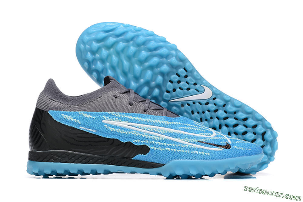 Nike Phantom GX Elite TF Low-Tops Soccer Shoes - Blue/White/Black 0