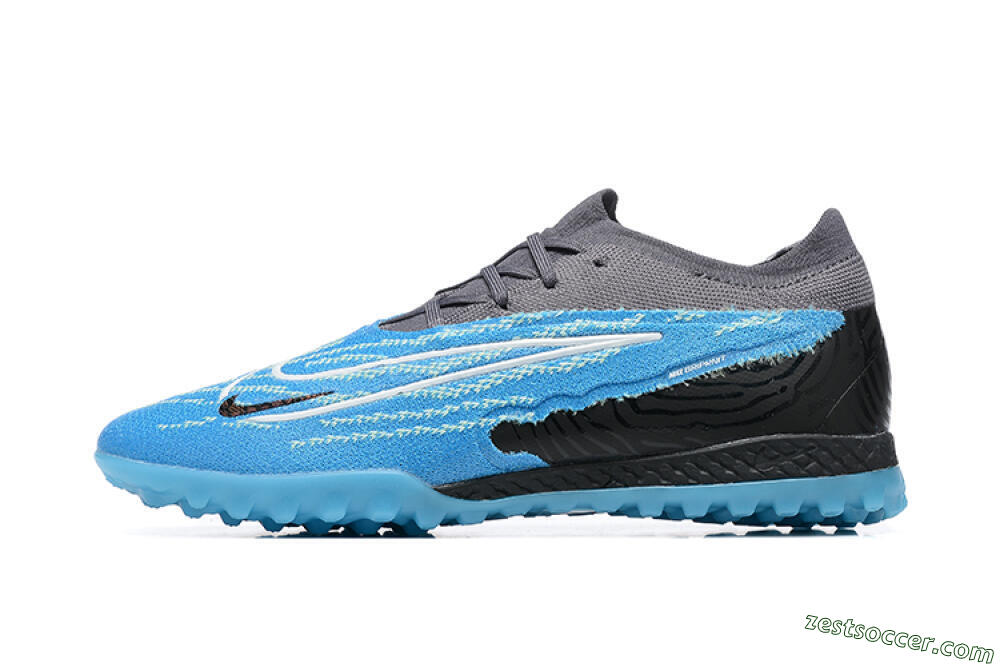 Nike Phantom GX Elite TF Low-Tops Soccer Shoes - Blue/White/Black 2