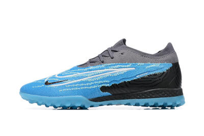 Nike Phantom GX Elite TF Low-Tops Soccer Shoes - Blue/White/Black