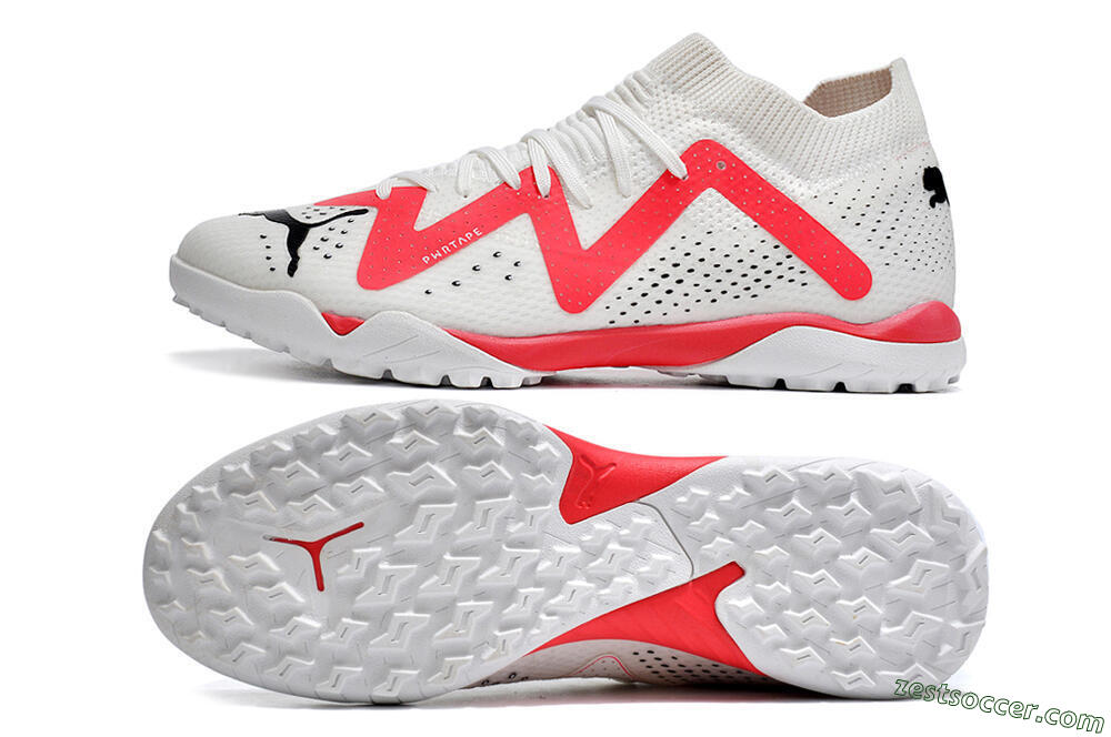 Puma Future X Powercat Tokyo Match TF Low-Tops Soccer Shoes - White/Red/Black 1