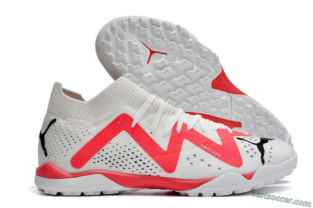 Puma Future X Powercat Tokyo Match TF Low-Tops Soccer Shoes - White/Red/Black 0