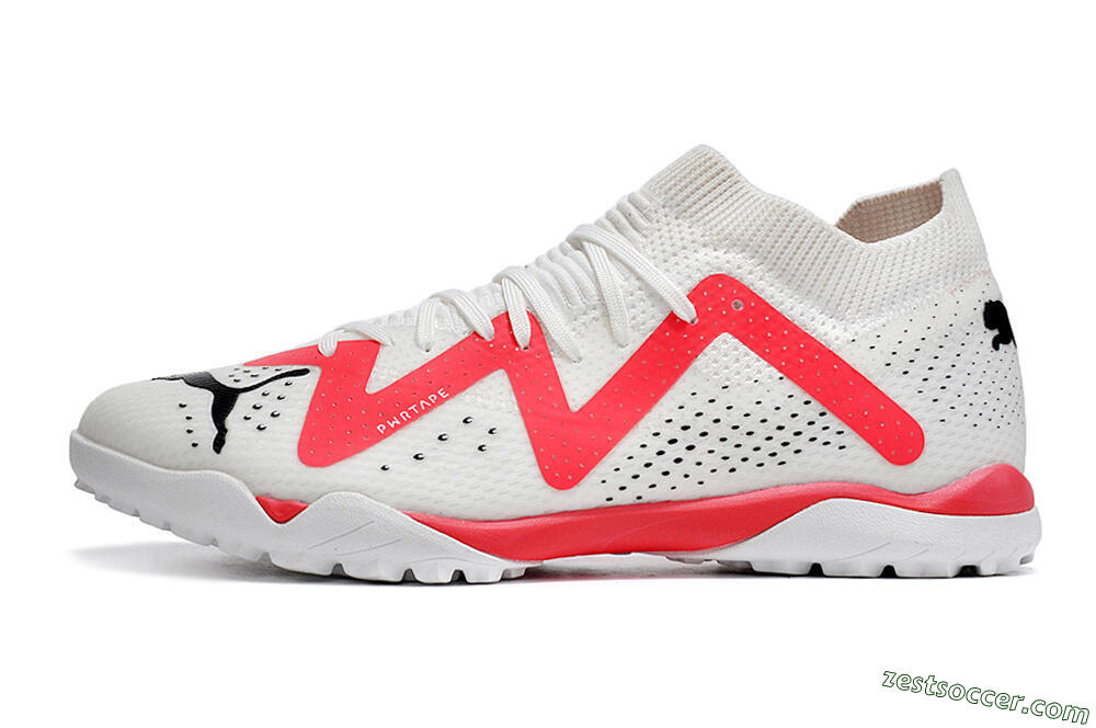 Puma Future X Powercat Tokyo Match TF Low-Tops Soccer Shoes - White/Red/Black 2