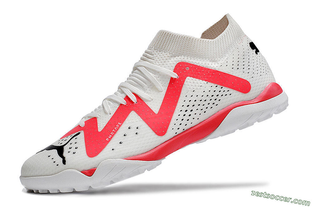 Puma Future X Powercat Tokyo Match TF Low-Tops Soccer Shoes - White/Red/Black 5