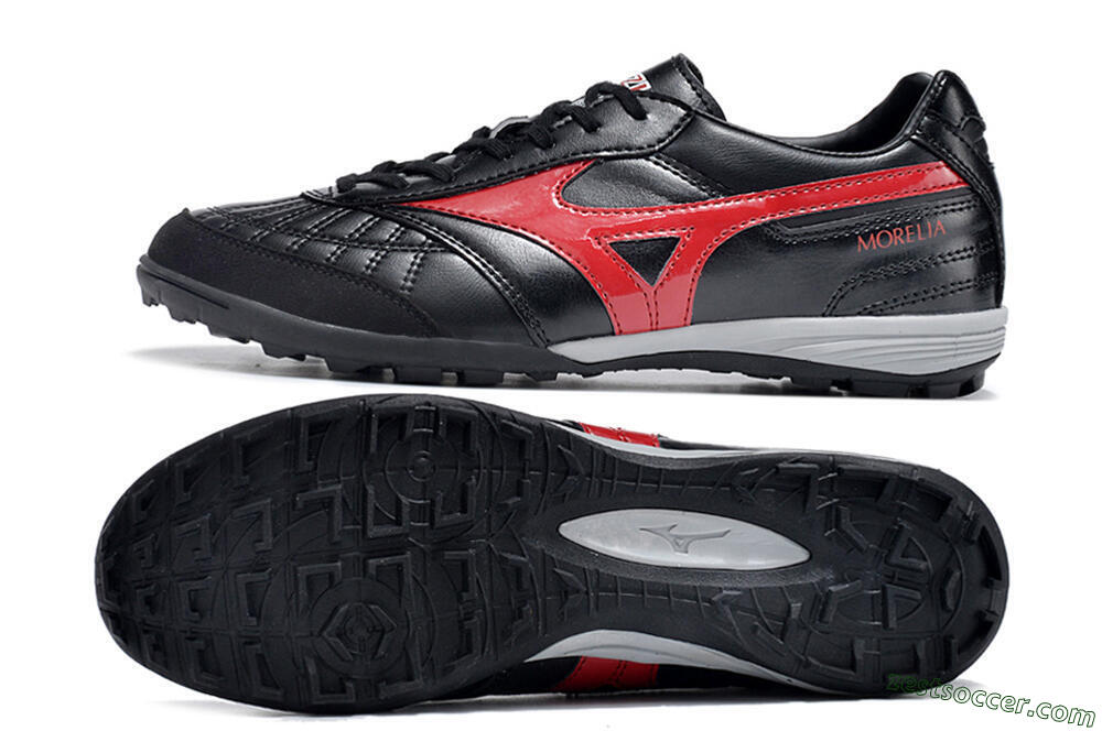 Mizuno Morelia Sala Japn TF Low-Tops Soccer Shoes - Black/Red/White 1