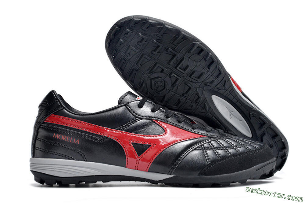 Mizuno Morelia Sala Japn TF Low-Tops Soccer Shoes - Black/Red/White 0