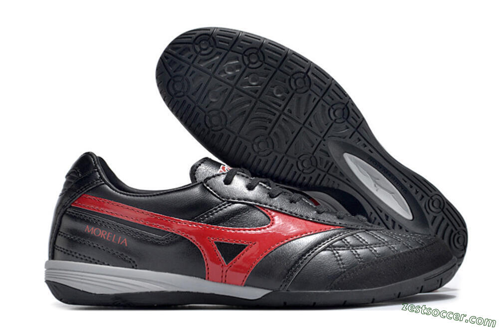 Mizuno Morelia Sala Japn IC Low-Tops Soccer Shoes - Black/Red/White 0