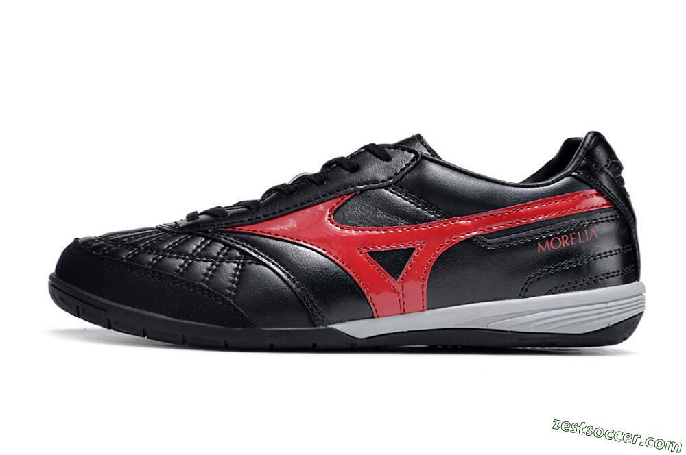 Mizuno Morelia Sala Japn IC Low-Tops Soccer Shoes - Black/Red/White 2
