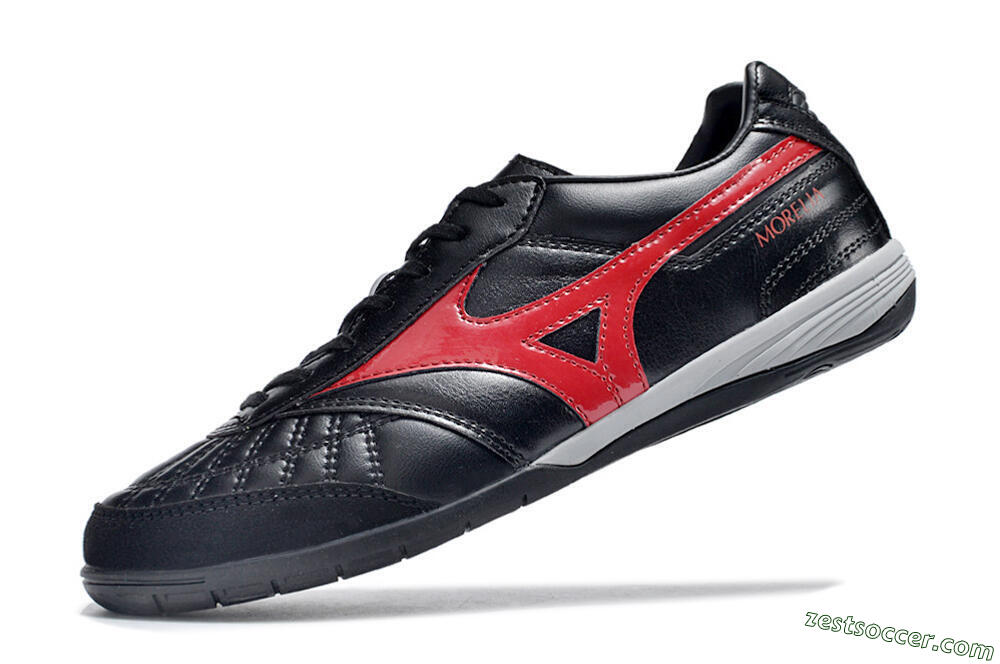 Mizuno Morelia Sala Japn IC Low-Tops Soccer Shoes - Black/Red/White 5