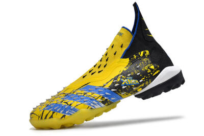 Adidas Predator Freak.1 TF High-Tops Soccer Shoes - Yellow/Black/Blue