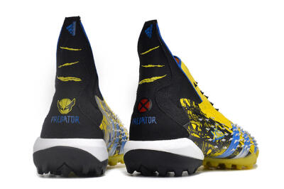 Adidas Predator Freak.1 TF High-Tops Soccer Shoes - Yellow/Black/Blue