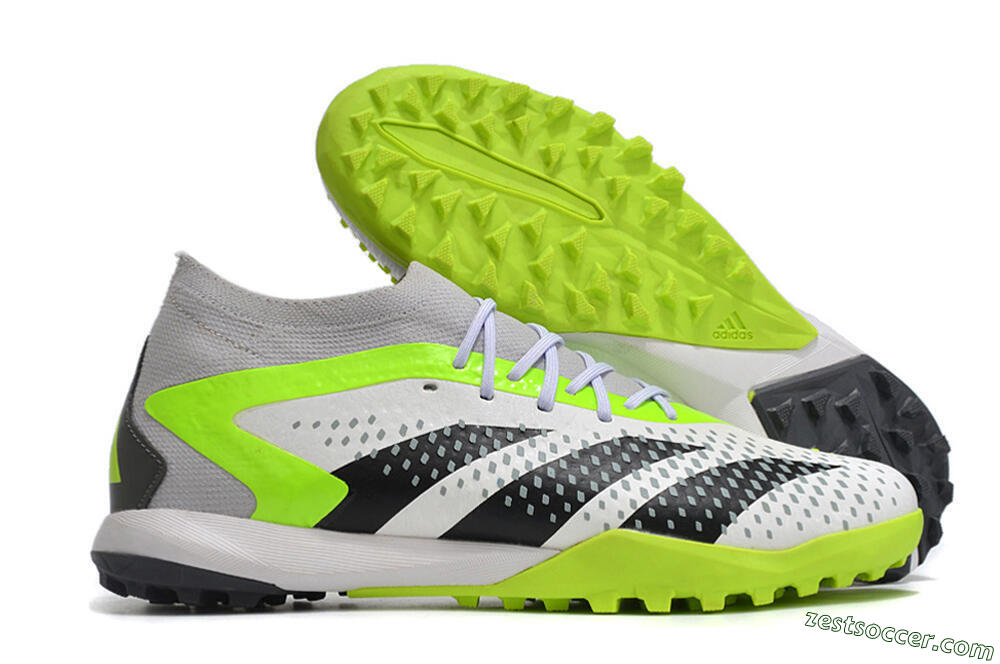 Adidas Predator Accuracy.1 TF Low-Tops Soccer Shoes - White/Black/Green 0