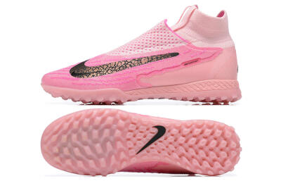 Nike Phantom GX Elite DF TF High-Tops Soccer Shoes - Pink/White