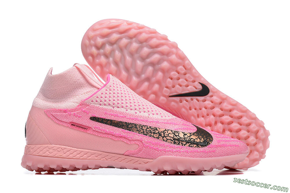 Nike Phantom GX Elite DF TF High-Tops Soccer Shoes - Pink/White 2