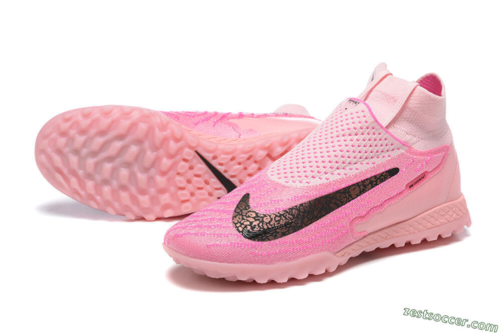 Nike Phantom GX Elite DF TF High-Tops Soccer Shoes - Pink/White 3