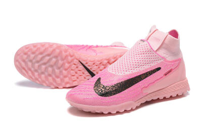 Nike Phantom GX Elite DF TF High-Tops Soccer Shoes - Pink/White