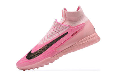 Nike Phantom GX Elite DF TF High-Tops Soccer Shoes - Pink/White