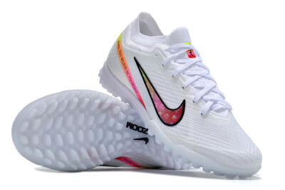 Nike Air Zoom Mercurial Vapor 15 Elite TF Low-Tops Soccer Shoes - White/Black/Pink