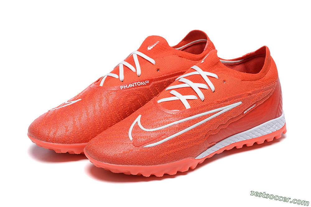 Nike Phantom GX Elite TF Low-Tops Soccer Shoes - Red/White 5