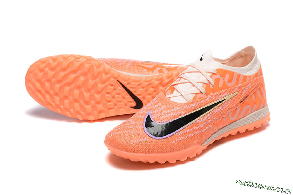 Nike Phantom GX Elite TF Low-Tops Soccer Shoes - Orange/Black/Purple 3