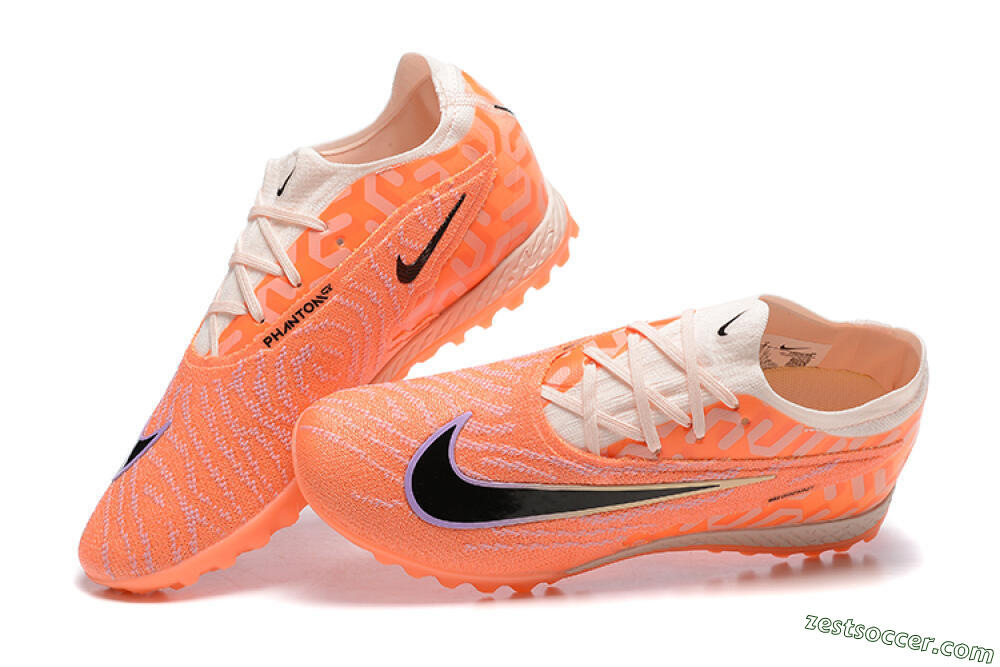 Nike Phantom GX Elite TF Low-Tops Soccer Shoes - Orange/Black/Purple 6