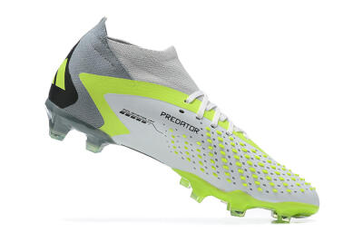 Adidas Predator Accuracy.1 FG High-Tops Soccer Cleats - White/Black/Yellow