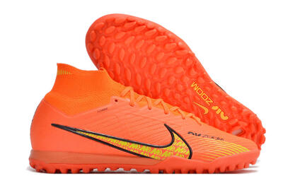 Nike Air Zoom Mercurial Superfly 9 Elite TF High-Tops Soccer Shoes - Red/Yellow