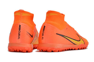Nike Air Zoom Mercurial Superfly 9 Elite TF High-Tops Soccer Shoes - Red/Yellow