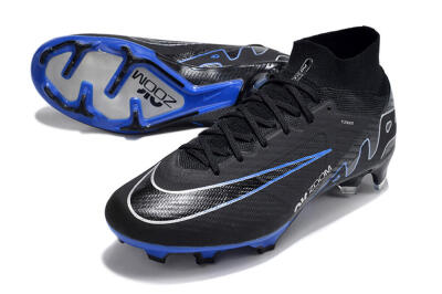 Nike Air Zoom Superfly 9 Elite SE FG High-Tops Soccer Cleats - Black/Blue/White