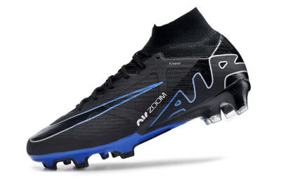 Nike Air Zoom Superfly 9 Elite SE FG High-Tops Soccer Cleats - Black/Blue/White