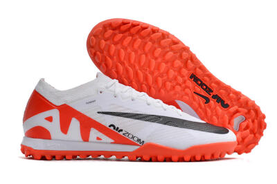 Nike Mercurial Vapor 15 Elite TF Low-Tops Soccer Shoes - White/Black/Red
