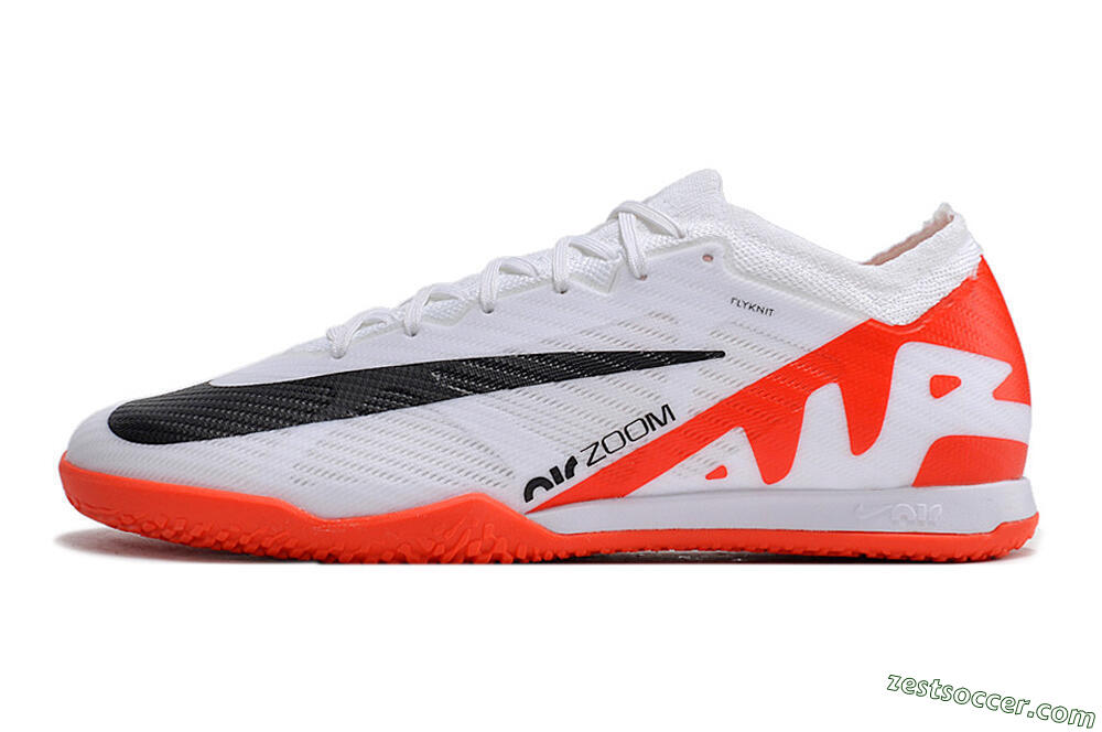 Nike Mercurial Vapor 15 Elite TF Low-Tops Soccer Shoes - White/Black/Red 2