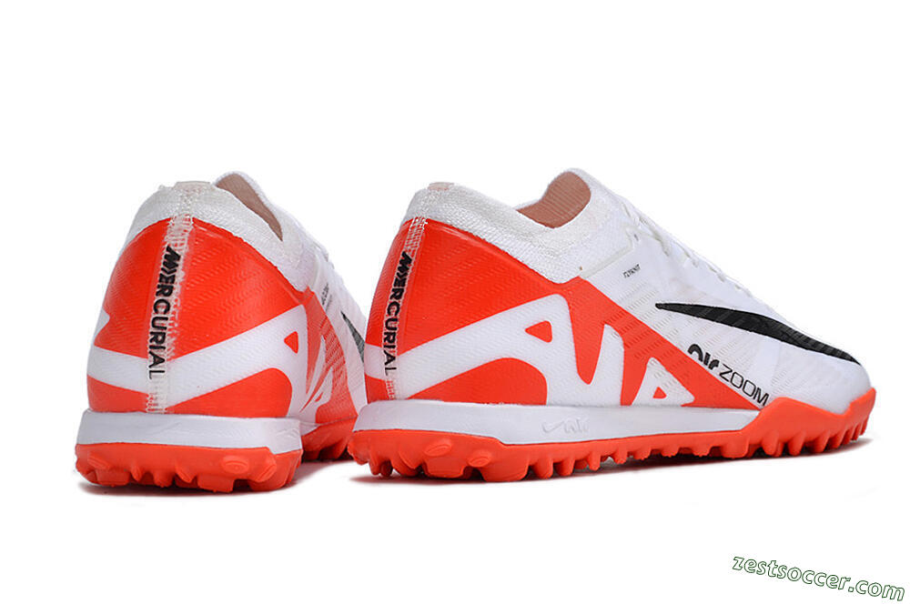Nike Mercurial Vapor 15 Elite TF Low-Tops Soccer Shoes - White/Black/Red 6