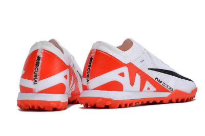 Nike Mercurial Vapor 15 Elite TF Low-Tops Soccer Shoes - White/Black/Red