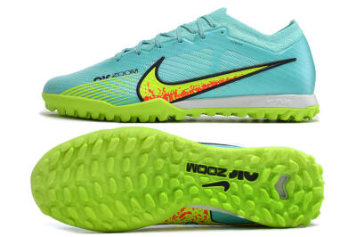 Nike Air Zoom Mercurial Vapor 15 Elite TF Low-Tops Soccer Shoes - Blue/Green