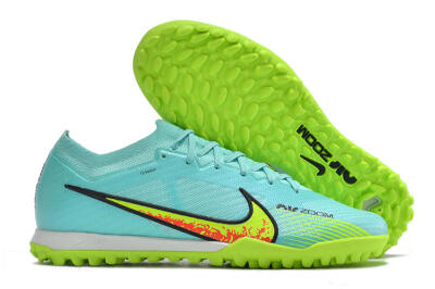 Nike Air Zoom Mercurial Vapor 15 Elite TF Low-Tops Soccer Shoes - Blue/Green