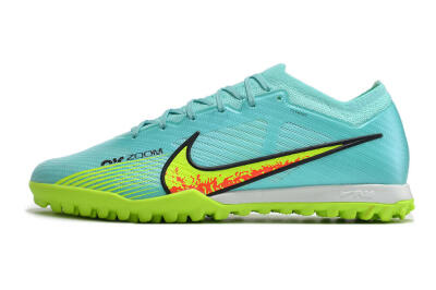 Nike Air Zoom Mercurial Vapor 15 Elite TF Low-Tops Soccer Shoes - Blue/Green