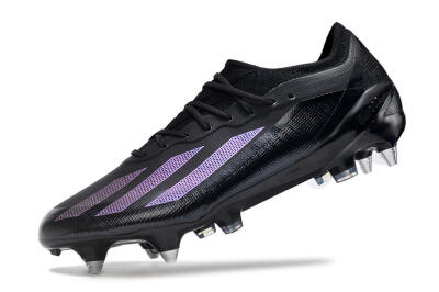 Adidas X Crazyfast.1 SG Low-Tops Soccer Cleats - Black/Purple