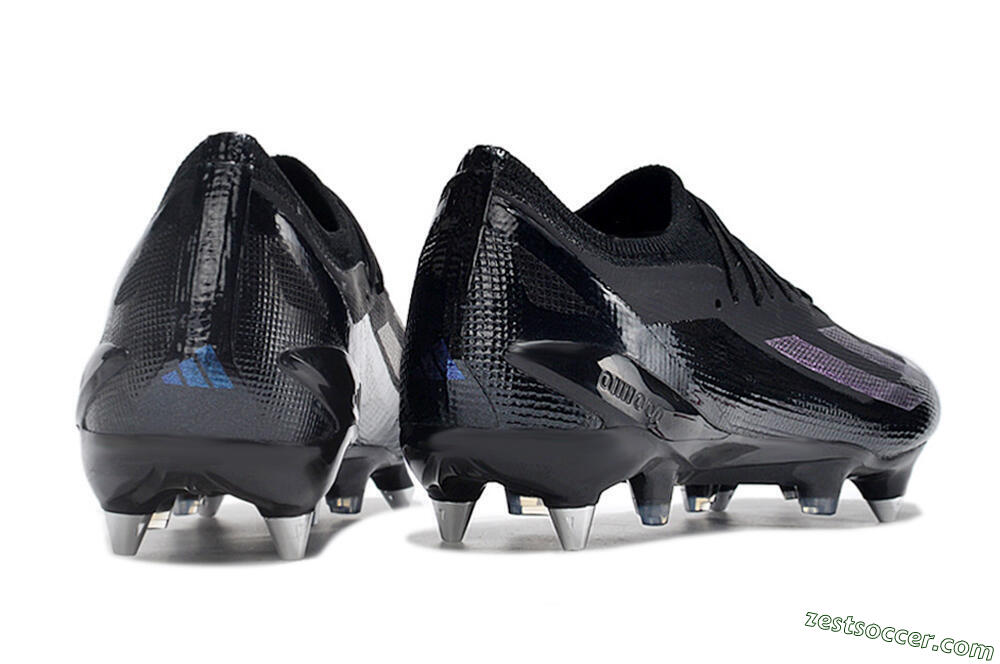 Adidas X Crazyfast.1 SG Low-Tops Soccer Cleats - Black/Purple 6