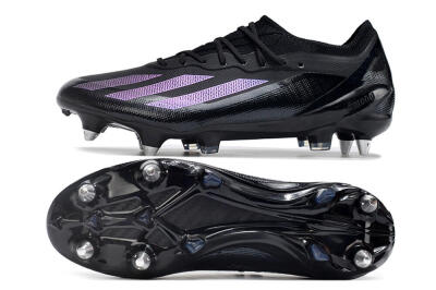 Adidas X Crazyfast.1 SG Low-Tops Soccer Cleats - Black/Purple