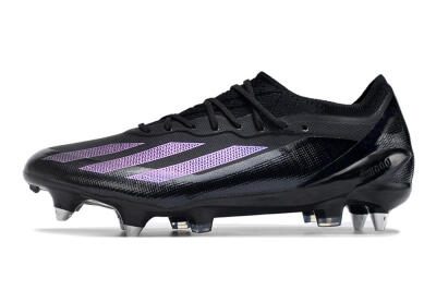 Adidas X Crazyfast.1 SG Low-Tops Soccer Cleats - Black/Purple