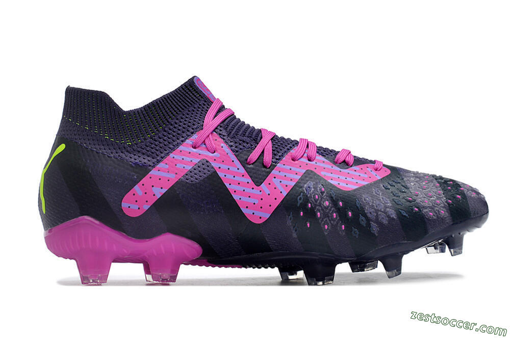 Puma Future Ultimate FG Low-Tops Soccer Cleats - Purple/Pink/Green 4