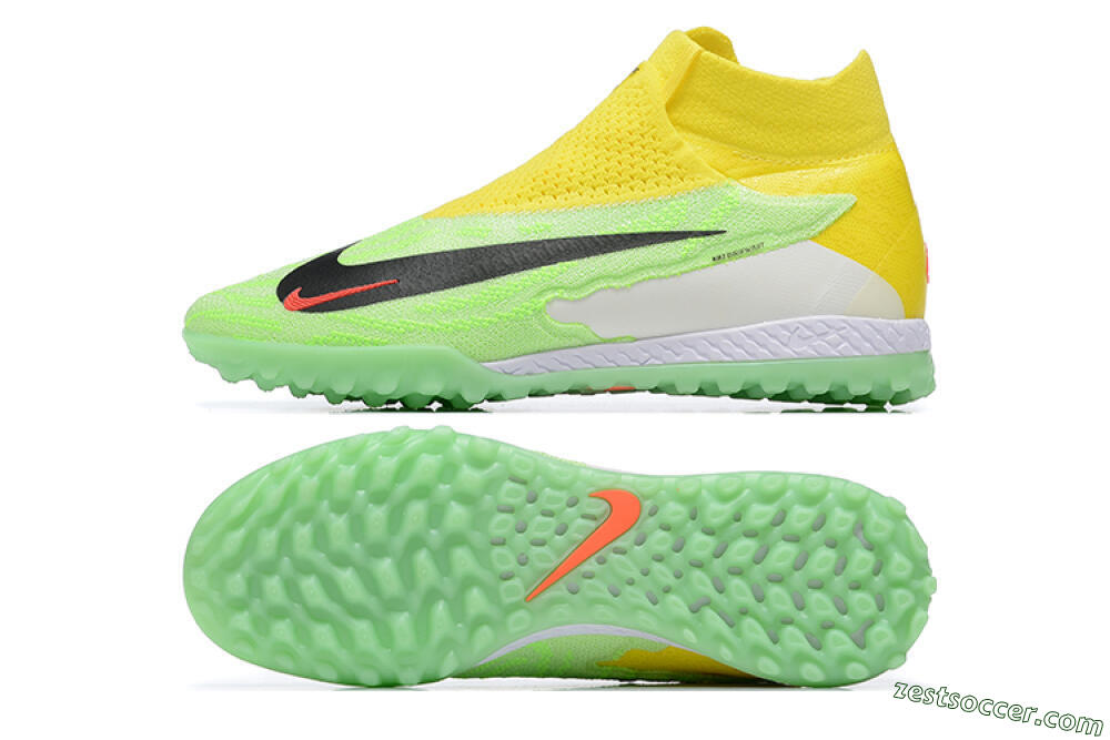 Nike Phantom GX Elite TF High-Tops Soccer Shoes - Yellow/Green/Black/Red/White 1