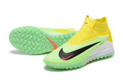 Nike Phantom GX Elite TF High-Tops Soccer Shoes - Yellow/Green/Black/Red/White