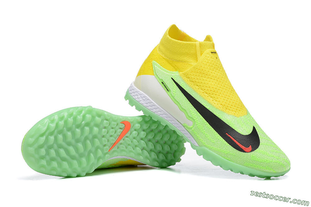 Nike Phantom GX Elite TF High-Tops Soccer Shoes - Yellow/Green/Black/Red/White 4