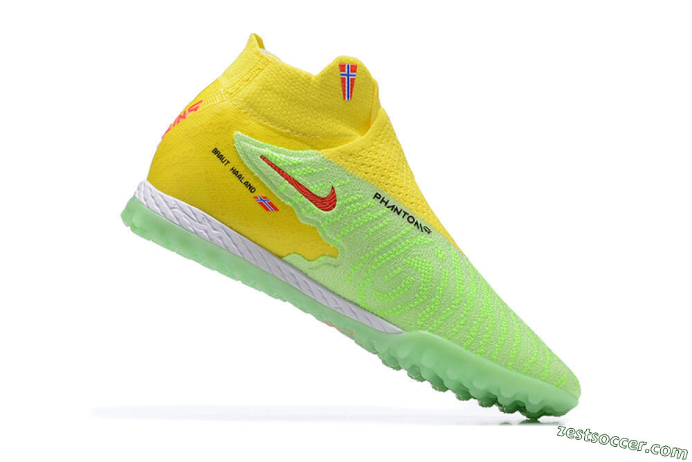 Nike Phantom GX Elite TF High-Tops Soccer Shoes - Yellow/Green/Black/Red/White 7