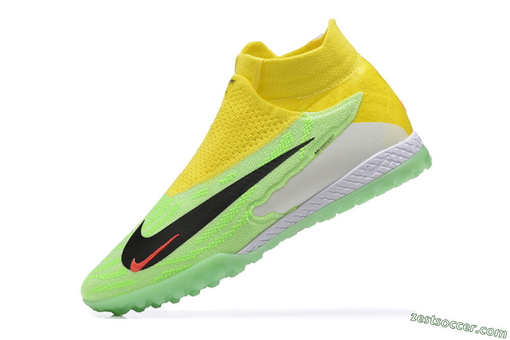 Nike Phantom GX Elite TF High-Tops Soccer Shoes - Yellow/Green/Black/Red/White 8