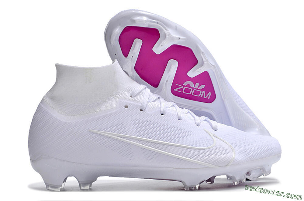 Nike Air Zoom Mercurial Superfly 9 Elite Change Color In Sunlight FG High-Tops Soccer Cleats - White/Purple 0