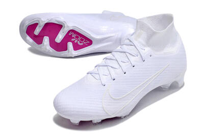 Nike Air Zoom Mercurial Superfly 9 Elite Change Color In Sunlight FG High-Tops Soccer Cleats - White/Purple