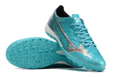 Mizuno Alpha Made in Japan TF Low-Tops Soccer Shoes - Blue/Orange/White